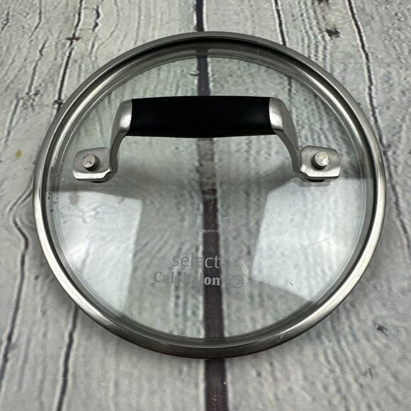 SELECT by CALPHALON Replacement Glass Pan Lid 6" OD 5 1/4” ID‎ - Picture 1 of 7